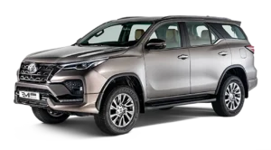 Toyota Fortuner front | Emi Ride - Rent a Car